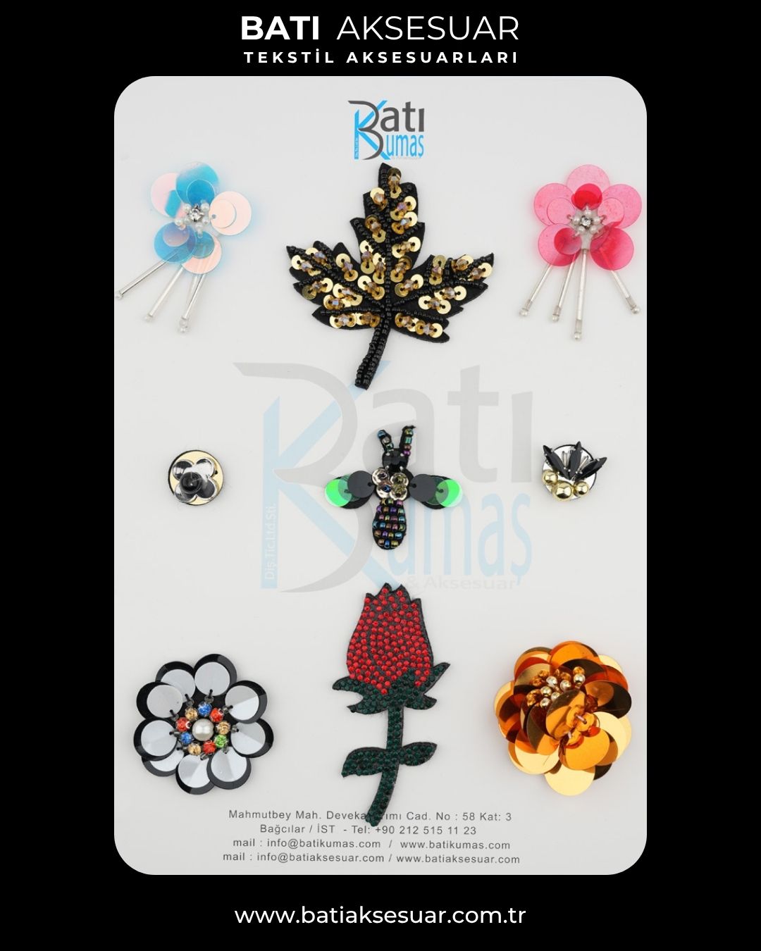 Aplik & Broş & Motif Tekstil Aksesuar