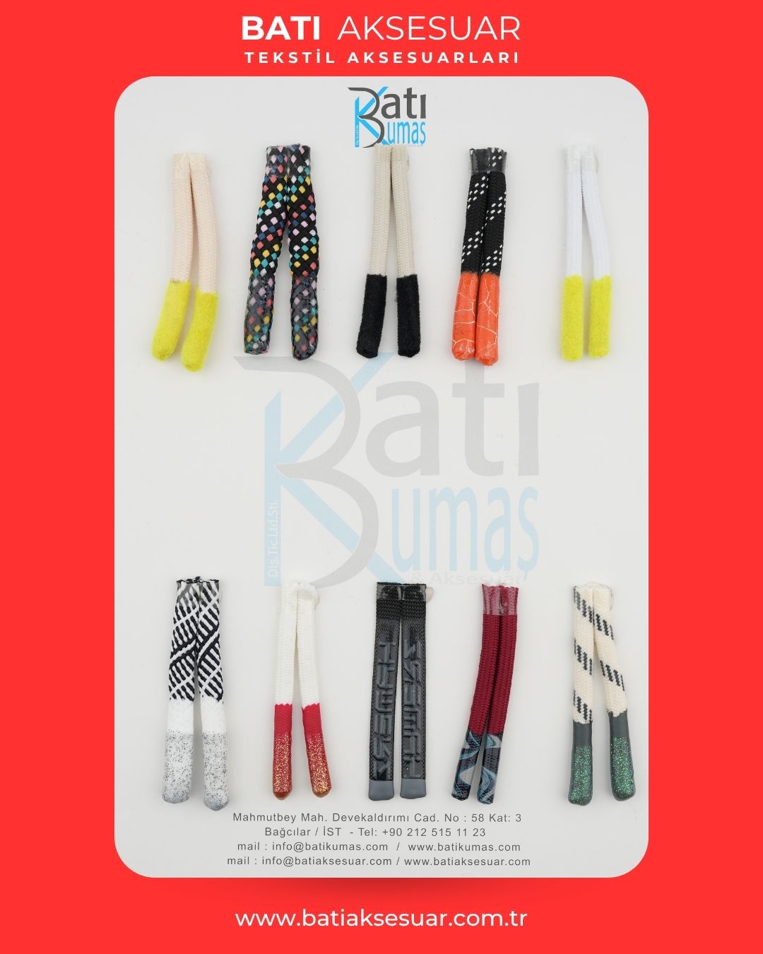 Kordon & Uçlu Kordon Tekstil Aksesuar